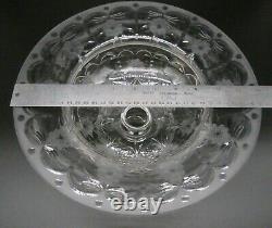 PAIRPOINT Art Glass CORNWALL Cut Engraved Crystal Footed 12 Centerpiece Bowl