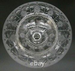 PAIRPOINT Art Glass CORNWALL Cut Engraved Crystal Footed 12 Centerpiece Bowl