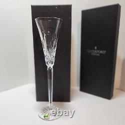 PAIR Waterford LISMORE JEWELS Diamond Champagne Toasting Flute 12 Clear Crystal