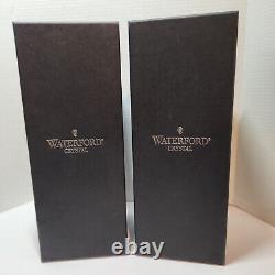 PAIR Waterford LISMORE JEWELS Diamond Champagne Toasting Flute 12 Clear Crystal