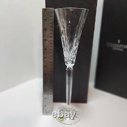 PAIR Waterford LISMORE JEWELS Diamond Champagne Toasting Flute 12 Clear Crystal