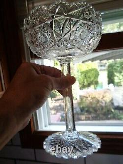 PRESSED GLASS Period Cut Crystal Glass Compote Holy Grail