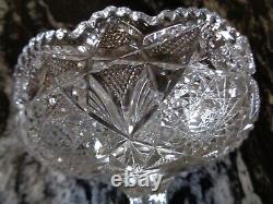 PRESSED GLASS Period Cut Crystal Glass Compote Holy Grail