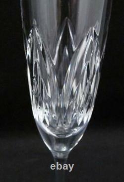 Pair Waterford Cut Crystal Brodey Champagne Flutes Glasses Discontinued