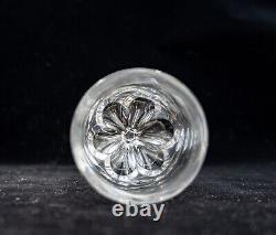 Pair of Baccarat Cut Crystal Genova Pattern Claret Wine Glasses 6.5