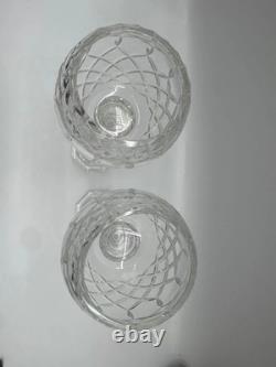 Pair of Cut Crystal Glass Pieces 13 Tall Stunning