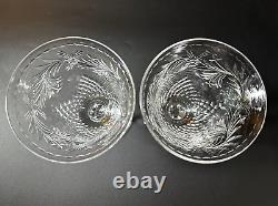 Pair of Rare HAWKES CRYSTAL in Talisman Crystal Red Wine /Water Goblet Glasses