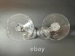 Pair of Rare HAWKES CRYSTAL in Talisman Crystal Red Wine /Water Goblet Glasses