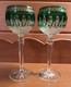 Pair of Waterford Crystal Clarendon Emerald Glasses