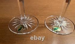 Pair of Waterford Crystal Clarendon Emerald Glasses