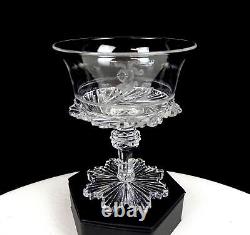 Perrin Geddes & Co England Cut Crystal Sans Crainte Antique 4.6 Wine Glass 1806