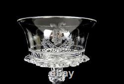 Perrin Geddes & Co England Cut Crystal Sans Crainte Antique 4.6 Wine Glass 1806