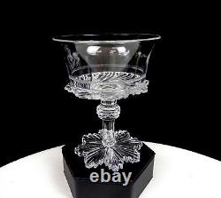 Perrin Geddes & Co England Cut Crystal Sans Crainte Antique 4.6 Wine Glass 1806