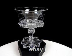 Perrin Geddes & Co England Cut Crystal Sans Crainte Antique 4.6 Wine Glass 1806