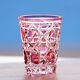 Pink Edo Kiriko Drinking Glass Hand Cut Crystal Whisky Glasses Gift Packing