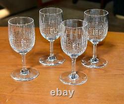 Port Wine Nancy (Cut) by BACCARAT SET 4 GLASSES