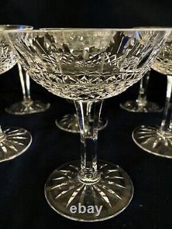 Qty 12 CRISTALLERIE LORRAINE FRANCE CHAMPAGNE COUPE GOBLETS Cut Crystal, 4 3/4T