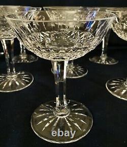 Qty 12 CRISTALLERIE LORRAINE FRANCE CHAMPAGNE COUPE GOBLETS Cut Crystal, 4 3/4T