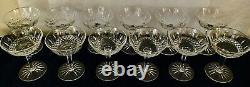 Qty 12 CRISTALLERIE LORRAINE FRANCE CHAMPAGNE COUPE GOBLETS Cut Crystal, 4 3/4T