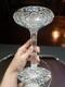 Quality 9 Compote Bowl American Brilliant Cut Glass Crystal bubble hollow stem