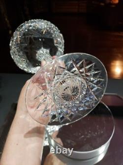 Quality 9 Compote Bowl American Brilliant Cut Glass Crystal bubble hollow stem