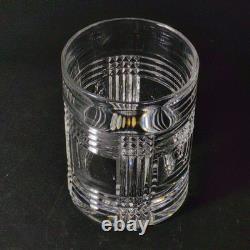 RALPH LAUREN GLEN PLAID DBL OLD FASHIONED GLASS, Cut Lead Crystal, 4 1/8, 10 Oz