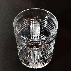 RALPH LAUREN GLEN PLAID DBL OLD FASHIONED GLASS, Cut Lead Crystal, 4 1/8, 10oz