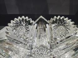 RARE 10 BOWL, American brilliant Period Cut glass Crystal Pitkin & Brooks Pinto