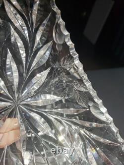 RARE 11 Celery Bowl American Brilliant period Cut Glass Crystal Pairpoint ROSE