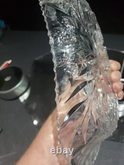 RARE 11 Celery Bowl American Brilliant period Cut Glass Crystal Pairpoint ROSE