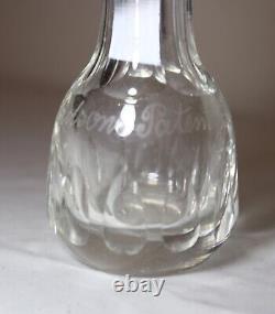 RARE 1800's Richardsons Patent Glass cut crystal Spirit drink Measure decanter