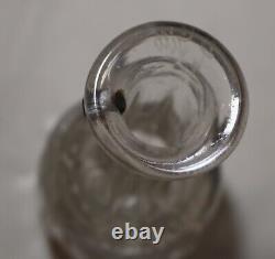 RARE 1800's Richardsons Patent Glass cut crystal Spirit drink Measure decanter