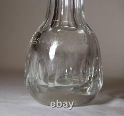 RARE 1800's Richardsons Patent Glass cut crystal Spirit drink Measure decanter