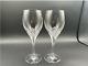 RARE Beautiful Pair of TIFFANY & CO. CRYSTAL Denise Wine Glasses Luxury MINT