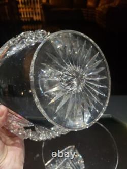 RARE Footed Pedestal Ferner bowl planter, American Brilliant Cut Glass Crystal