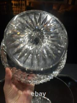RARE Footed Pedestal Ferner bowl planter, American Brilliant Cut Glass Crystal