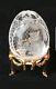 RARE Imperial RUSSIAN Faberge Cat KITTY Kitten Cut Crystal Glass Egg SIGNED RU