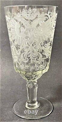 RARE Imperial Russian Elizabeth (Elizaveta Petrovna) Large Cut Crystal Glass