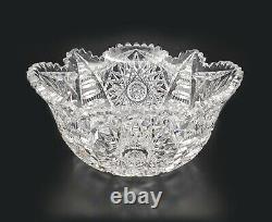 RARE Libbey ABP Cut Glass Crystal Bowl Senora Pattern