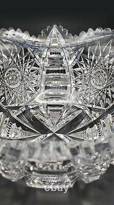 RARE Libbey ABP Cut Glass Crystal Bowl Senora Pattern