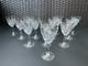 RARE Magnificent Set of 12 MCM Cut Crystal Liquor Cocktail Glasses 4 1/2 in MINT