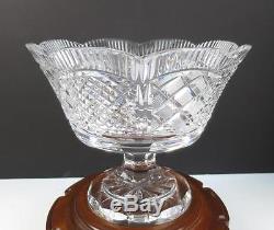 RARE Waterford Master Cutter Centerpiece with Stand Cut Crystal Bowl Pedestal
