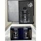 Ralph Lauren Cut Crystal Decanter and Whiskey Glass Set