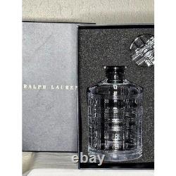 Ralph Lauren Cut Crystal Decanter and Whiskey Glass Set