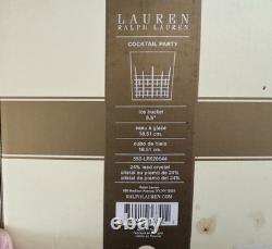 Ralph Lauren Cut Crystal Ice Bucket Never Used 6.5
