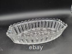Rare 8 BOWL American Brilliant Period Cut Glass Crystal signed Pitkin & Brooks
