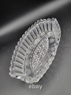 Rare 8 BOWL American Brilliant Period Cut Glass Crystal signed Pitkin & Brooks