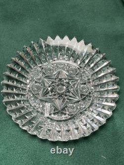 Rare ABP Libbey Ellsmere Pattern Cut Crystal Dish/Low Bowl