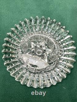 Rare ABP Libbey Ellsmere Pattern Cut Crystal Dish/Low Bowl