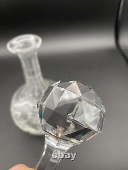 Rare! Antique American Brilliant Cut Glass Crystal Decanter 11 Tall